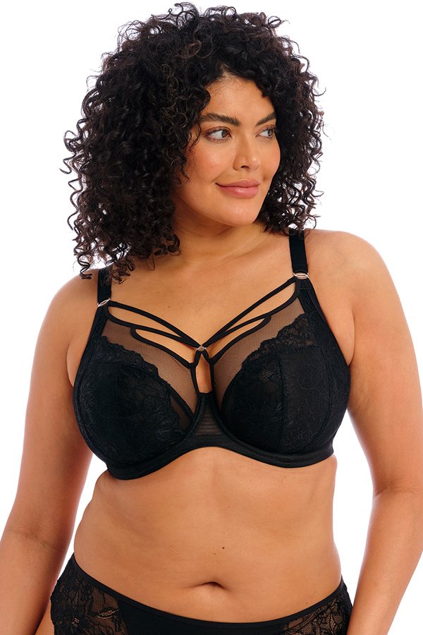Elomi Brianna Underwire Plunge Bra - Black - source image 43202