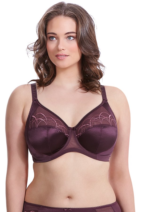 Elomi Cate Underwire Full Cup Banded Bra - Black Cherry - source image 27398