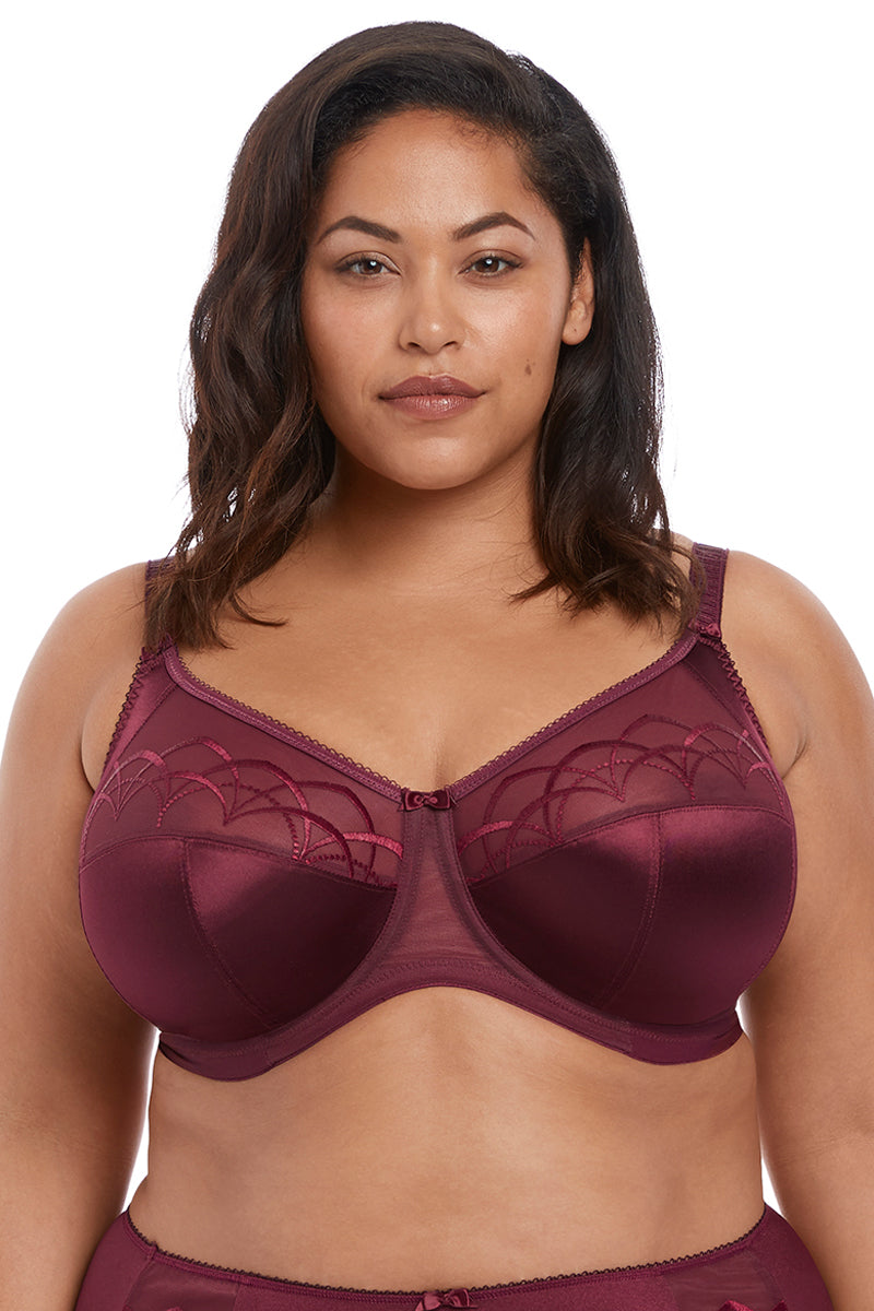 Elomi Cate Underwire Full Cup Banded Bra - Cabernet - source image 35758
