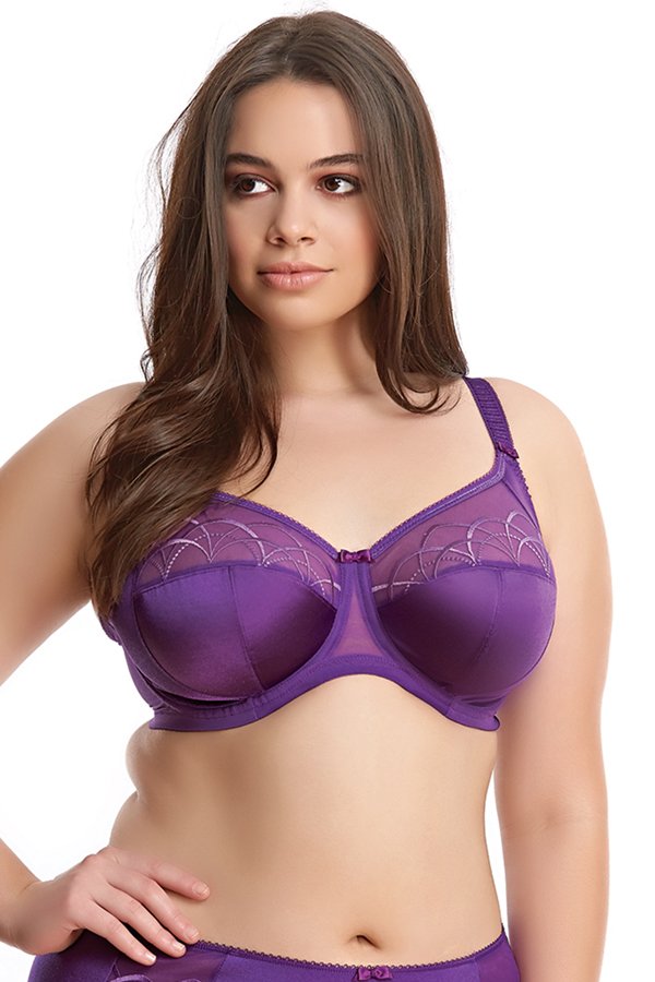 Elomi Cate Underwire Full Cup Banded Bra - Grape - source image 31248