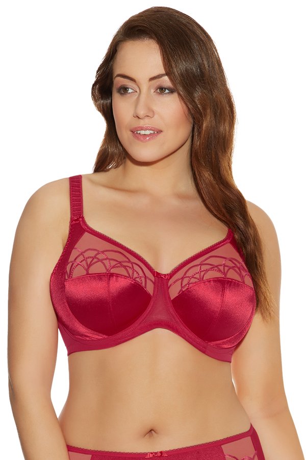 Elomi Cate Underwire Full Cup Banded Bra - Red - source image 31252