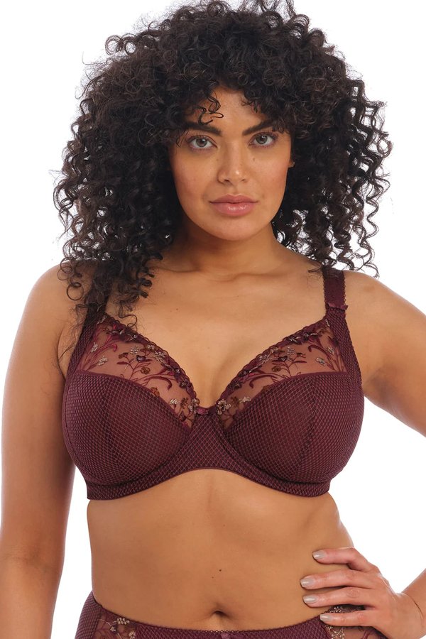 Elomi Charley Plunge Underwire Bra - Aubergine - source image 45007