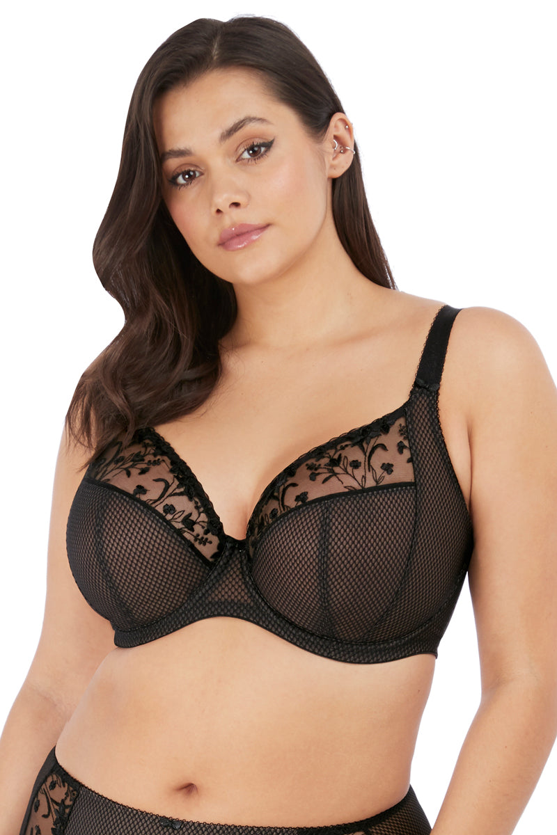 Elomi Charley Plunge Underwire Bra - Jet - source image 43164