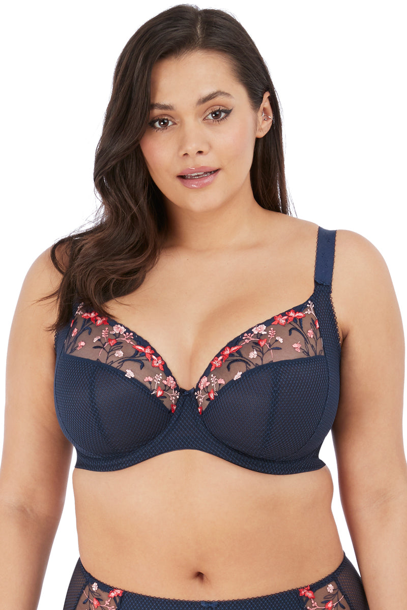 Elomi Charley Plunge Underwire Bra - Navy - source image 43166
