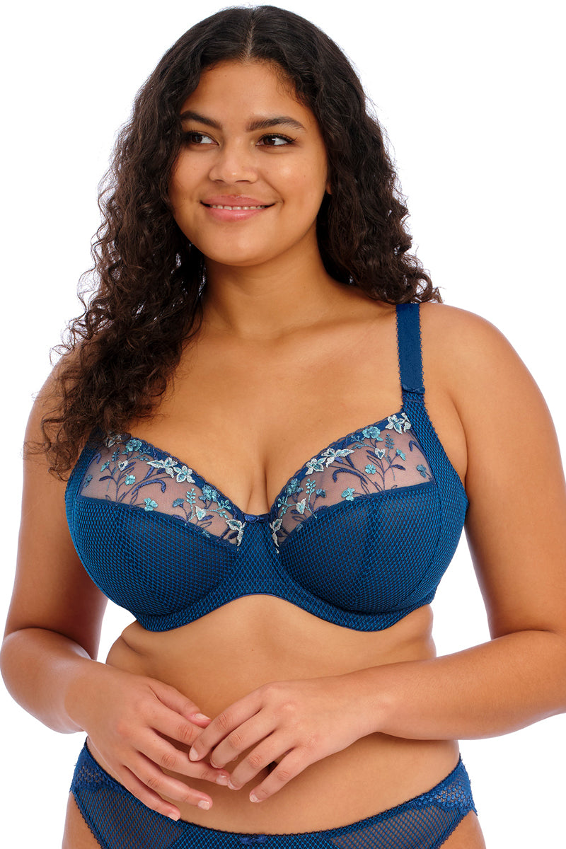Elomi Charley Plunge Underwire Bra - Petrol - source image 58066