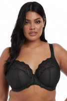 Elomi Charley Stretch Lace Underwire Plunge Bra - Black - source image 34371