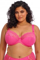 Elomi Charley Stretch Lace Underwire Plunge Bra - Pink - source image 70803