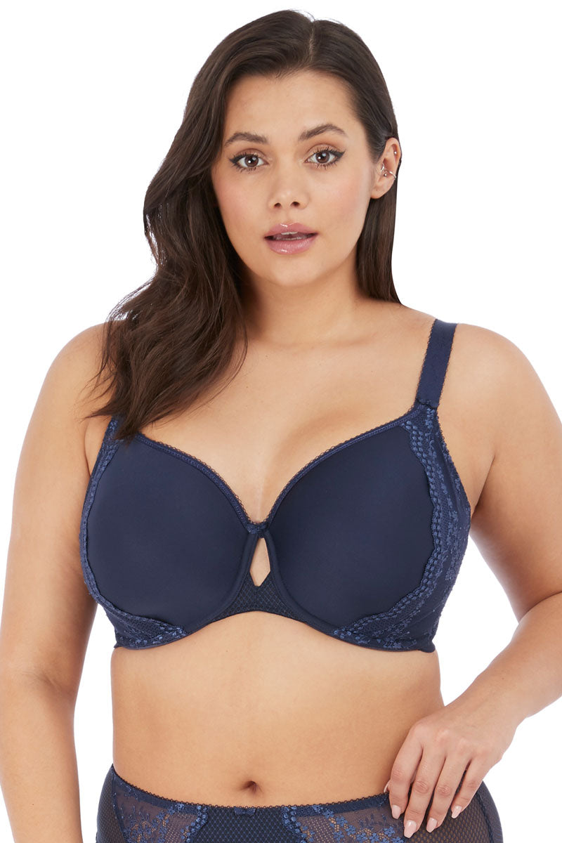 Elomi Charley Underwire Bandless Spacer Molded Bra - Navy - source image 39797