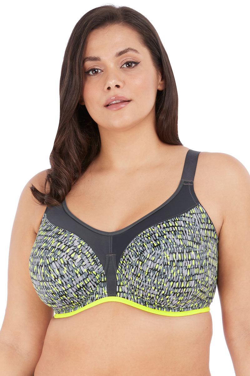 Elomi Energise Underwire Sports Bra - Lime Twist - source image 39848
