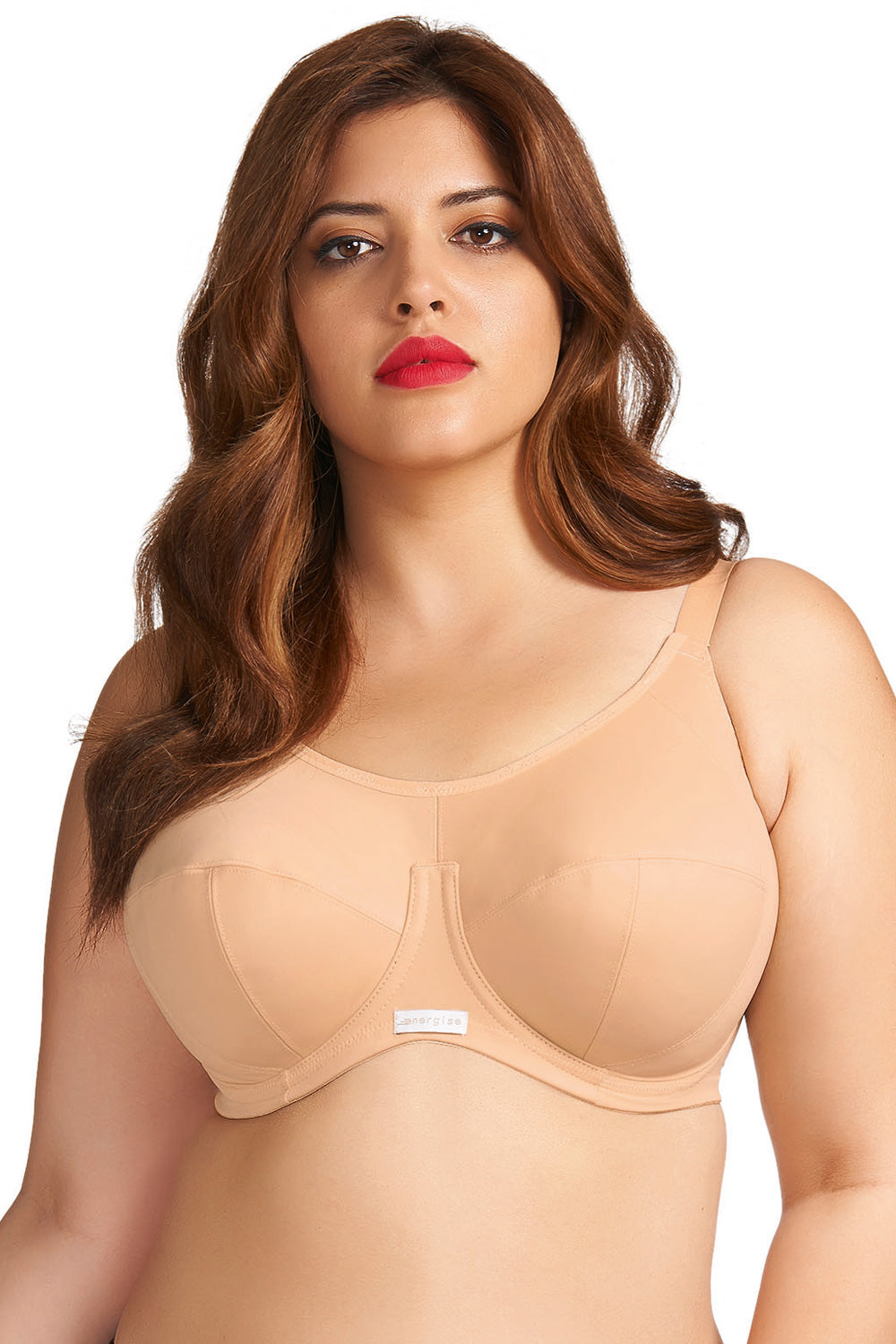 Elomi Energise Underwire Sports Bra - J Hook - Nude - source image 14226