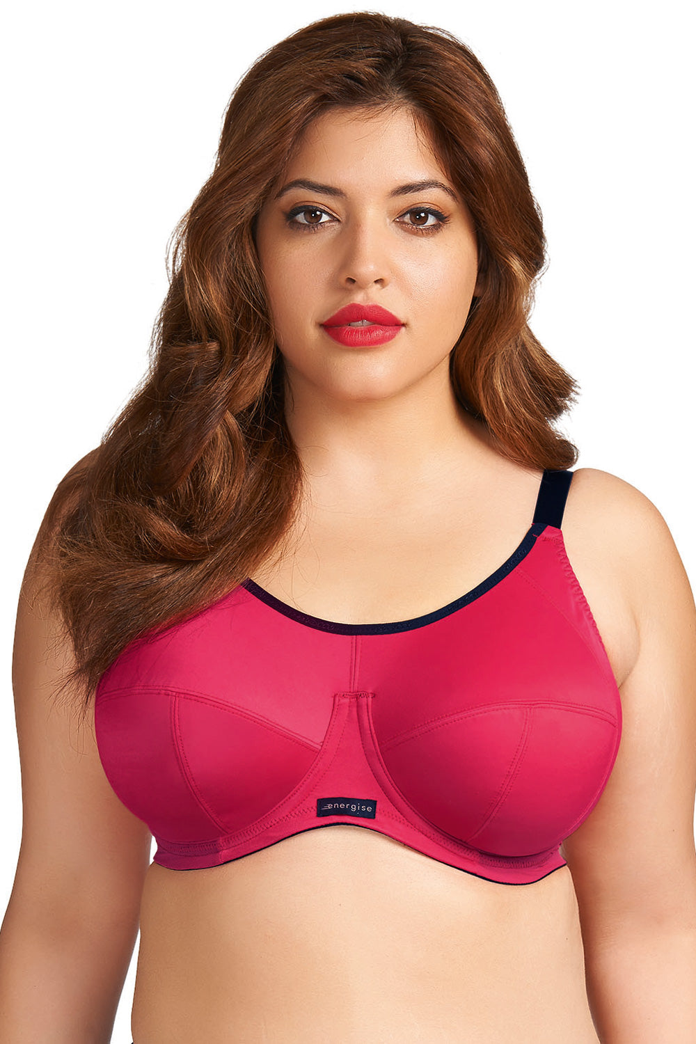 Elomi Energise Underwire Sports Bra - J Hook - Pomegranate - source image 17388