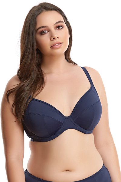 Elomi Essentials Underwire Plunge Swim Bikini Top