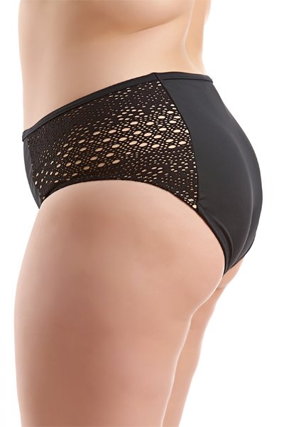 Elomi Indie Mid-Rise Swim Brief - Black - source image 27900