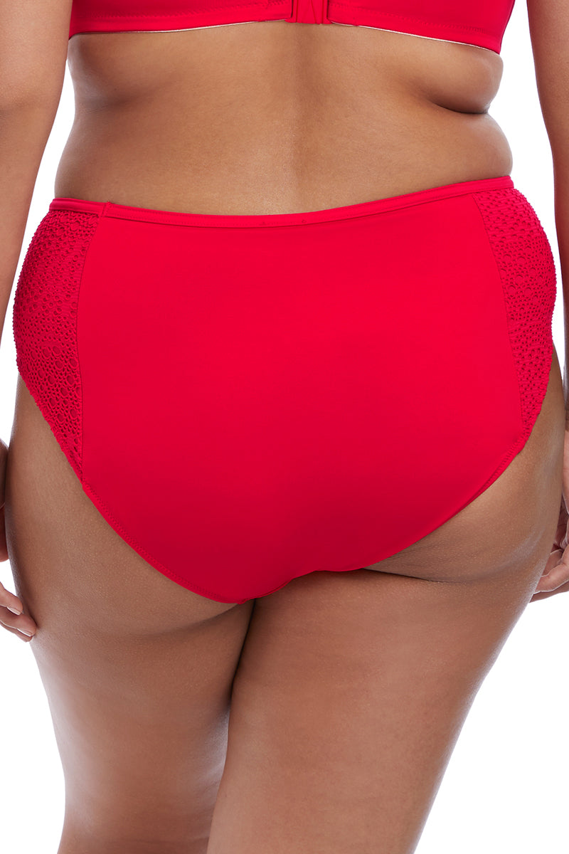 Elomi Indie Mid-Rise Swim Brief - Red - source image 43350