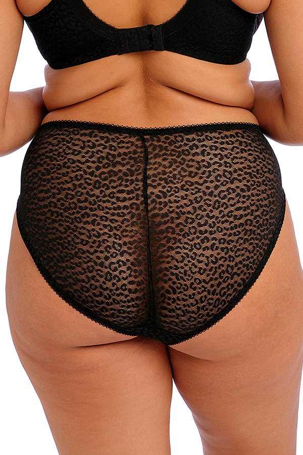 Elomi Lucie High Leg Brief - Black - source image 61694