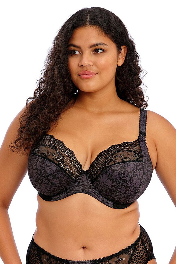 Elomi Lucie Underwire Stretch Plunge Bra - Black - source image 61689