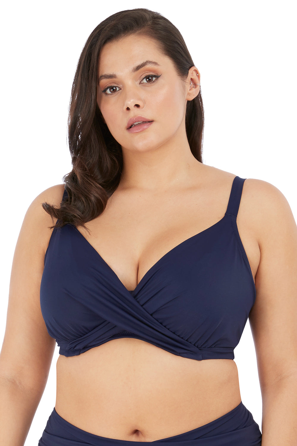 Elomi Magnetic Underwire Plunge Bikini Top - Midnight - source image 43276