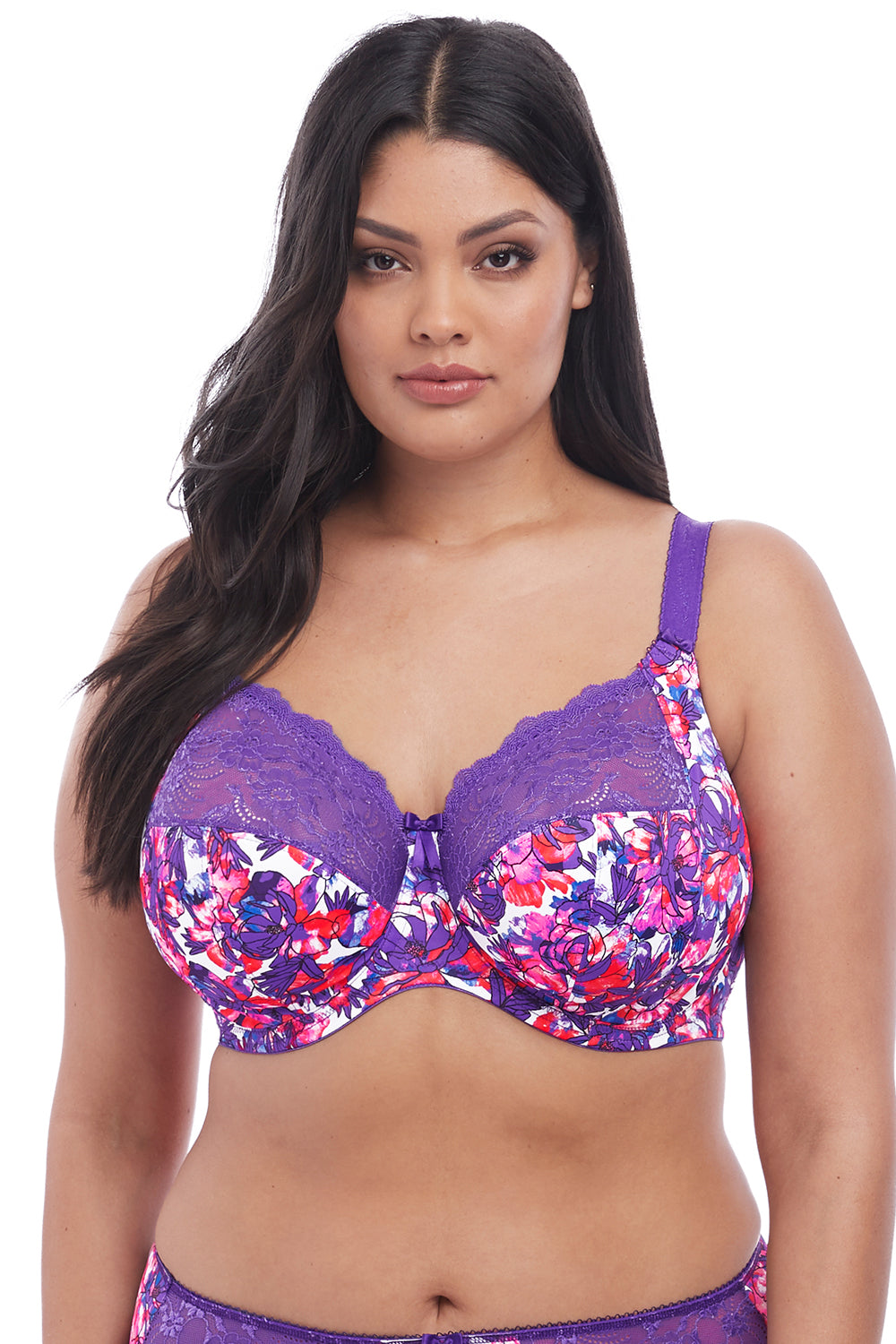 Elomi Morgan Banded Underwire Stretch Lace Bra - Carnival - source image 37113
