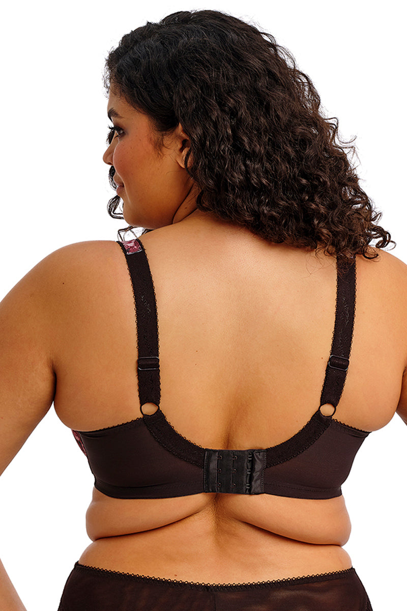 Elomi Morgan Banded Underwire Stretch Lace Bra - Dark Romance - source image 71978