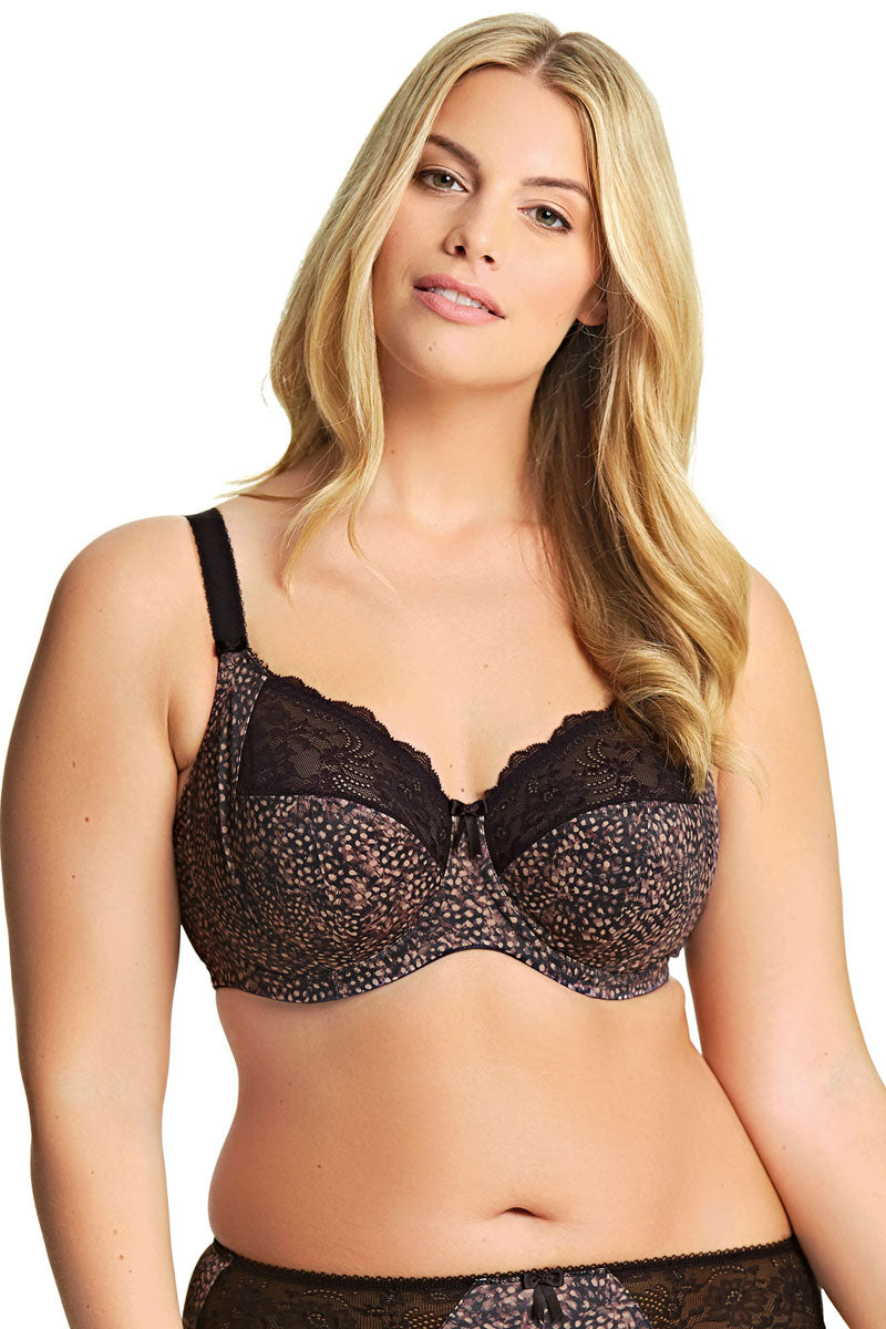 Elomi Morgan Banded Underwire Stretch Lace Bra - Ebony - source image 33311