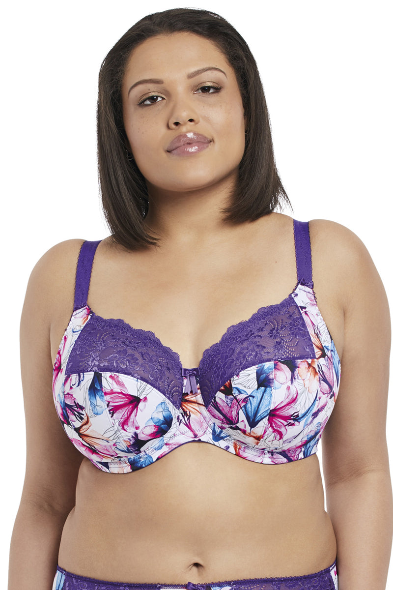 Elomi Morgan Banded Underwire Stretch Lace Bra - Purple Lily - source image 35475