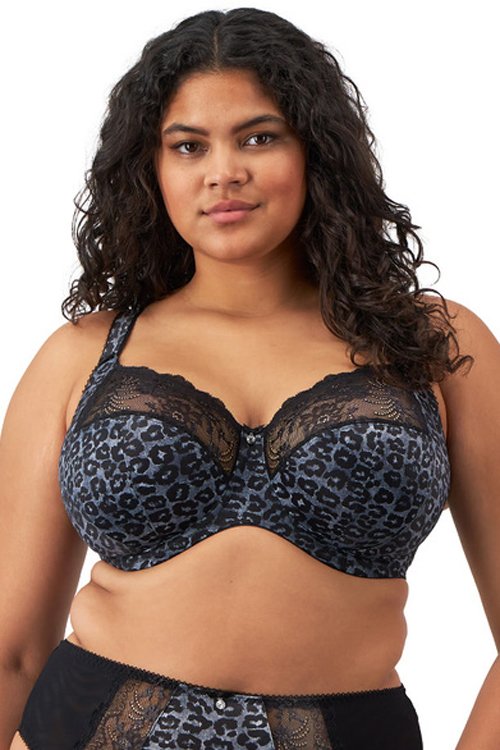Elomi Morgan Banded Underwire Stretch Lace Bra - Snow Leopard - source image 69942