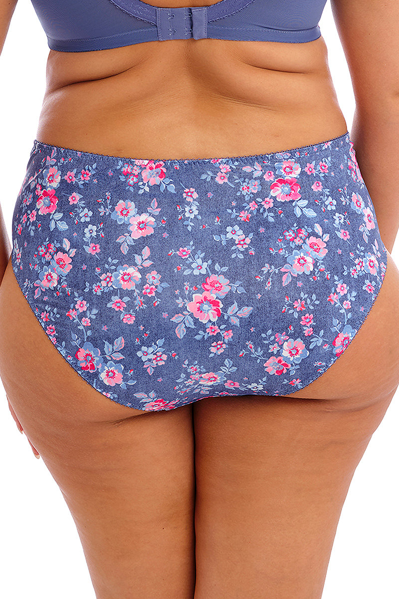 Elomi Morgan Full Brief - Denim Floral - source image 59607