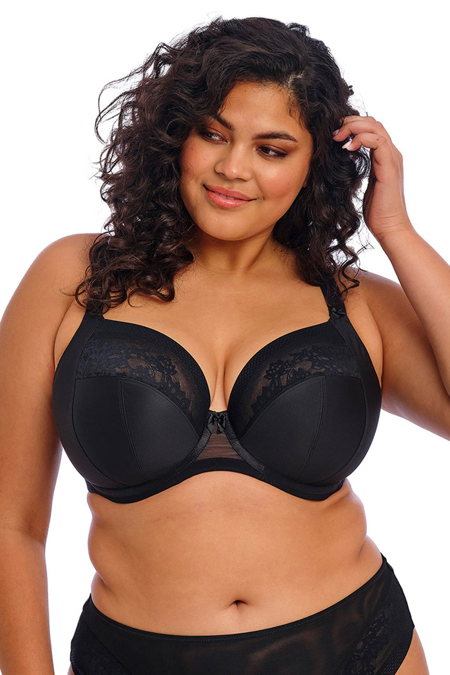 Elomi Nerina Underwire Plunge Bra - Black - source image 70717