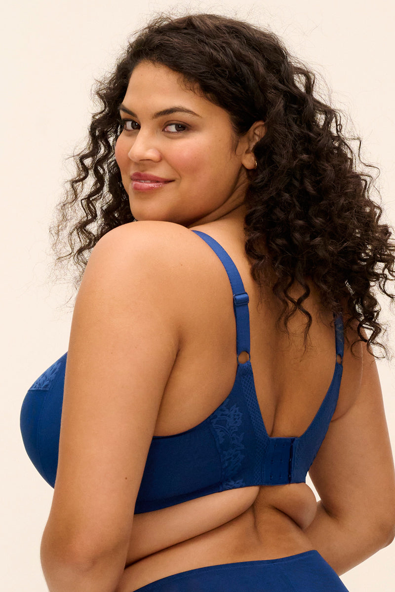 Elomi Nerina Underwire Plunge Bra - French Navy - source image 75597