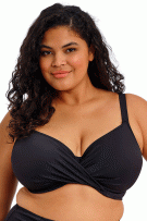 Elomi Plain Sailing Underwire Plunge Bikini Top - Black - source image 73103