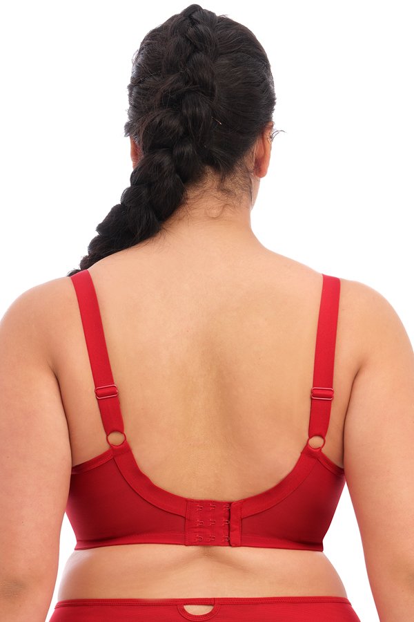 Elomi Priya Underwire Plunge Bra - Haute Red - source image 45032