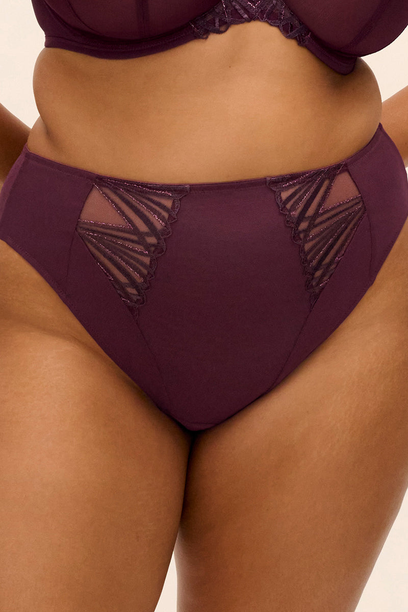 Elomi Reja Brief - Fig - source image 75603