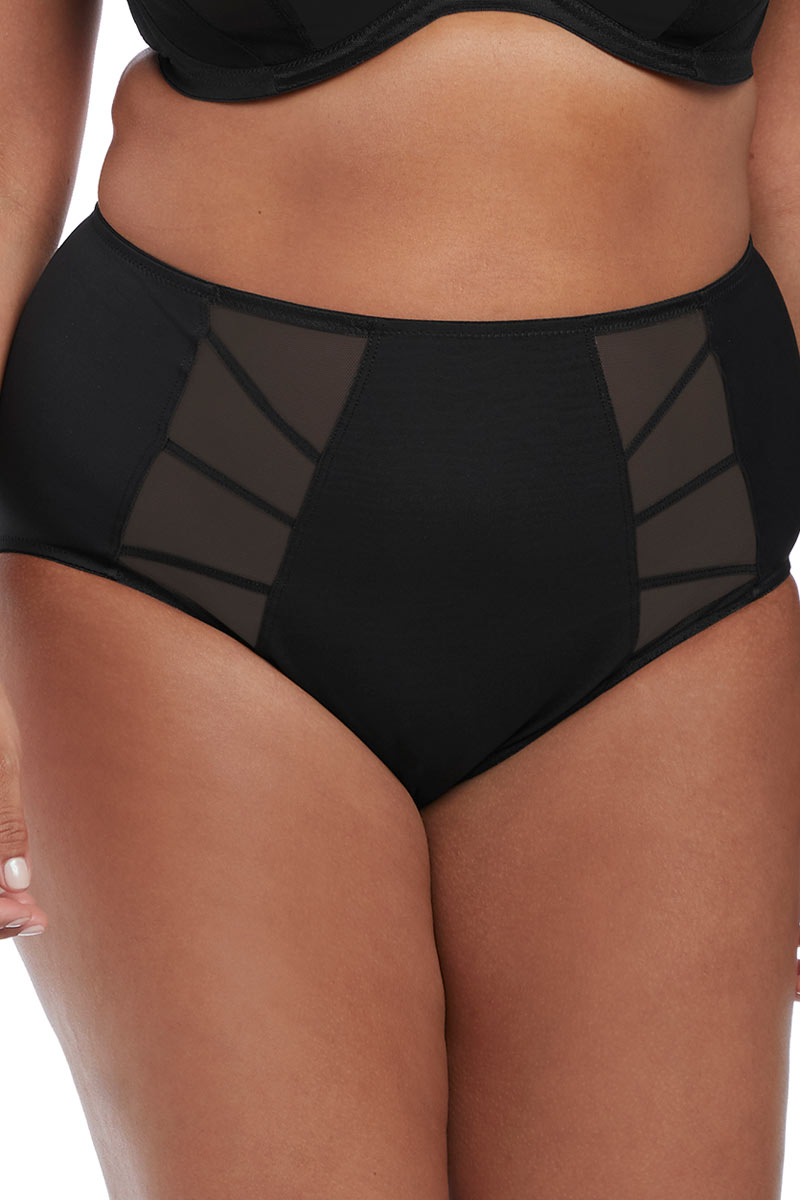 Elomi Sachi Full High Waisted Brief - Black - source image 33317