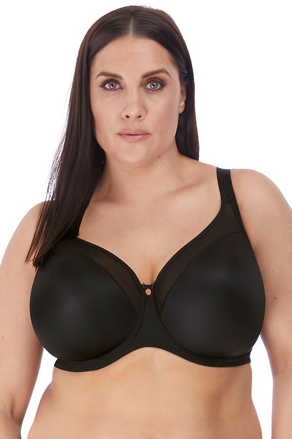 Elomi Smooth Underwire Moulded Bra - Black - source image 39833