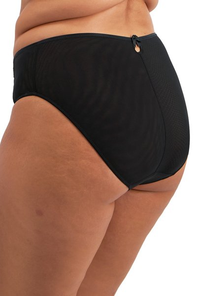 Elomi Teagan High Leg Brief - Black/Almond - source image 69937