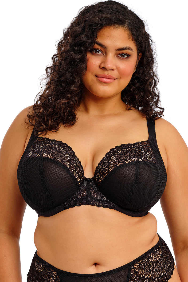 Elomi Tiernie Stretch Plunge Bra - Black - source image 71967