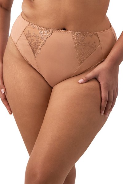 Elomi Zarla High Leg Brief - Cafe Au Lait - source image 69930