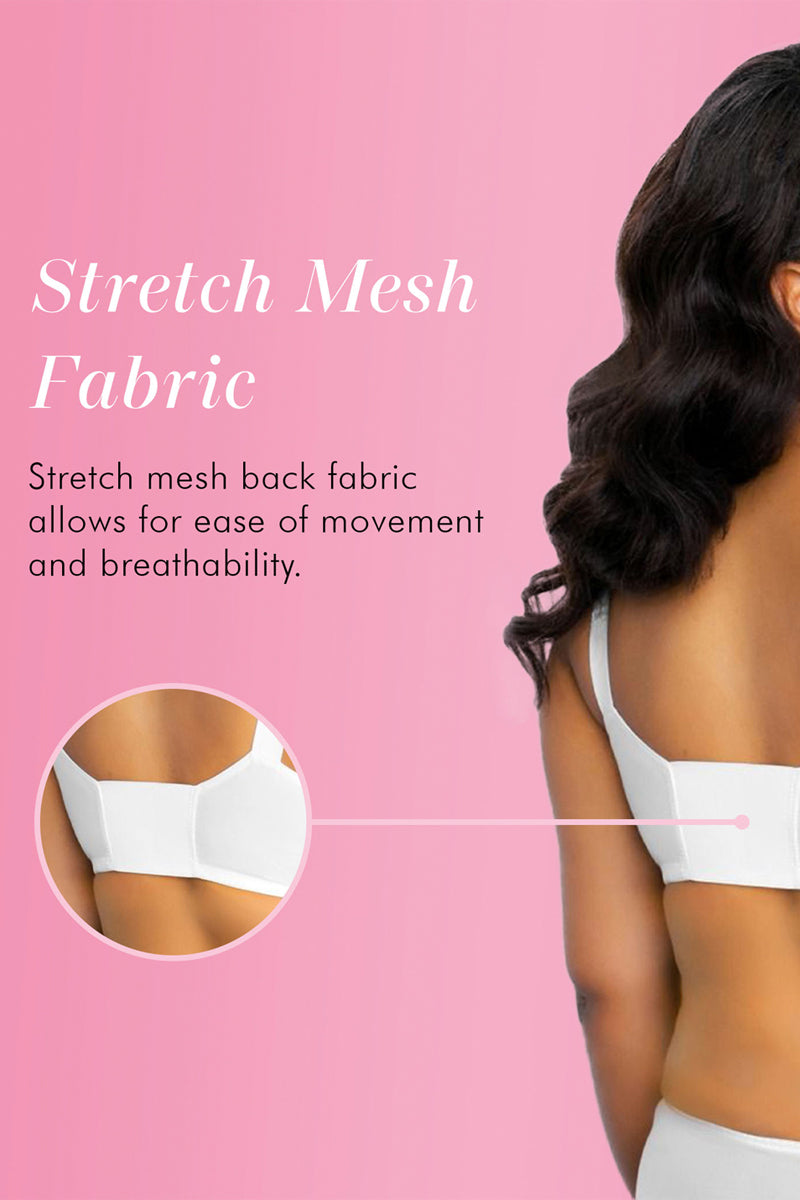 Exquisite Form Fully Front Close Classic Support Bra - White - source image 33788