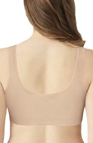 Exquisite Form Fully Seamless Wireless Full Coverage Bra With Front Closure - Nude - source image 65396