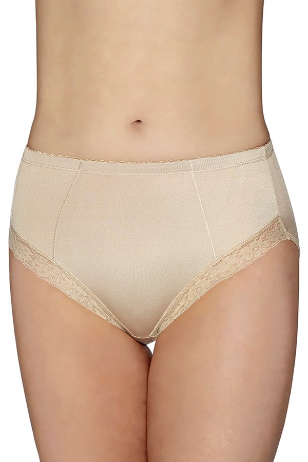 Exquisite Form Medium Control Top Lace Shaper Panties 2-Pack - Nude - source image 29554