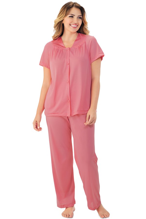 Exquisite Form Short Sleeve Pajama - Pink Parfait - source image 33845