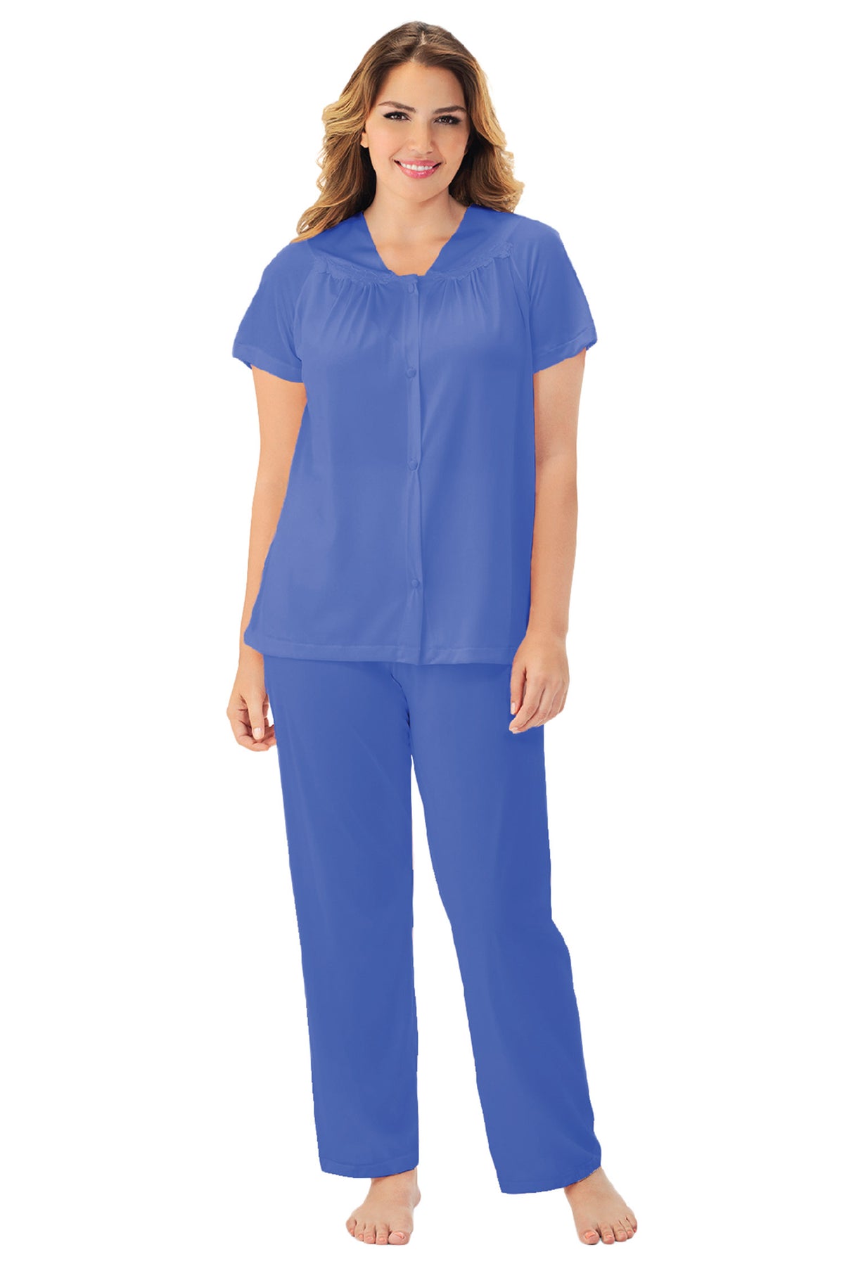 Exquisite Form Short Sleeve Pajama - Rocky Blue - source image 41039