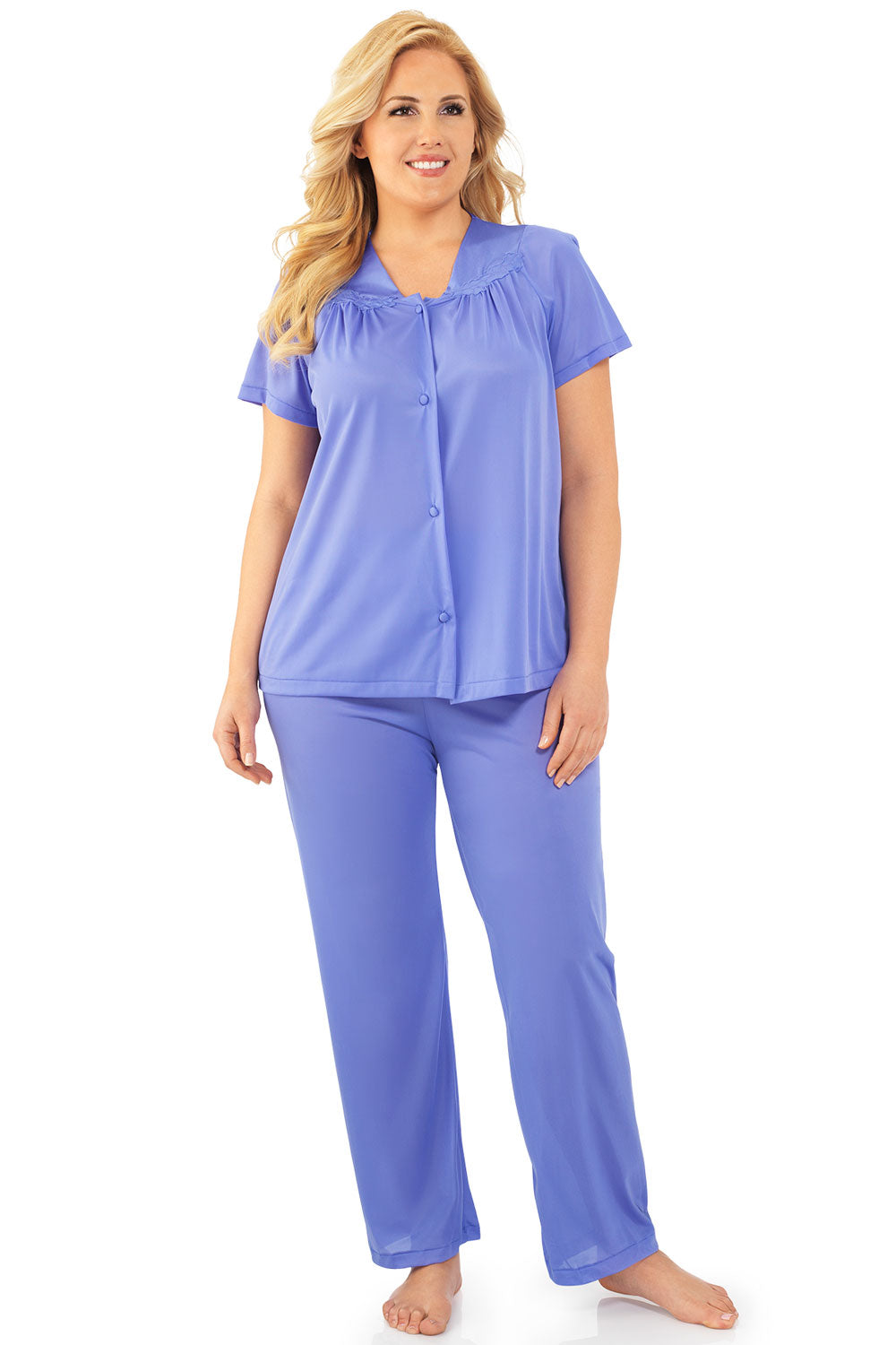 Exquisite Form Short Sleeve Pajama - Victory Violet - source image 32446