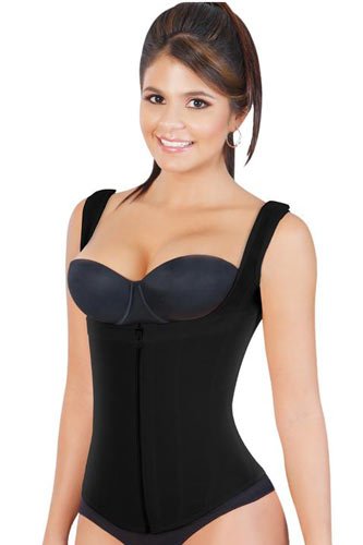 Fajas Salome Powernet Vest for Women - Black - source image 34589