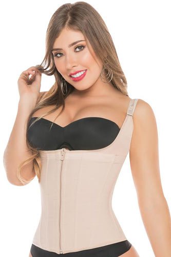 Fajas Salome Vest with Removable Straps - Nude - source image 7673