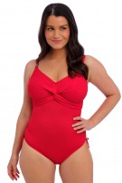 Fantasie Ottawa Underwired Twist Swimsuit with Adjustable Legs - Radiant Red - source image 72157