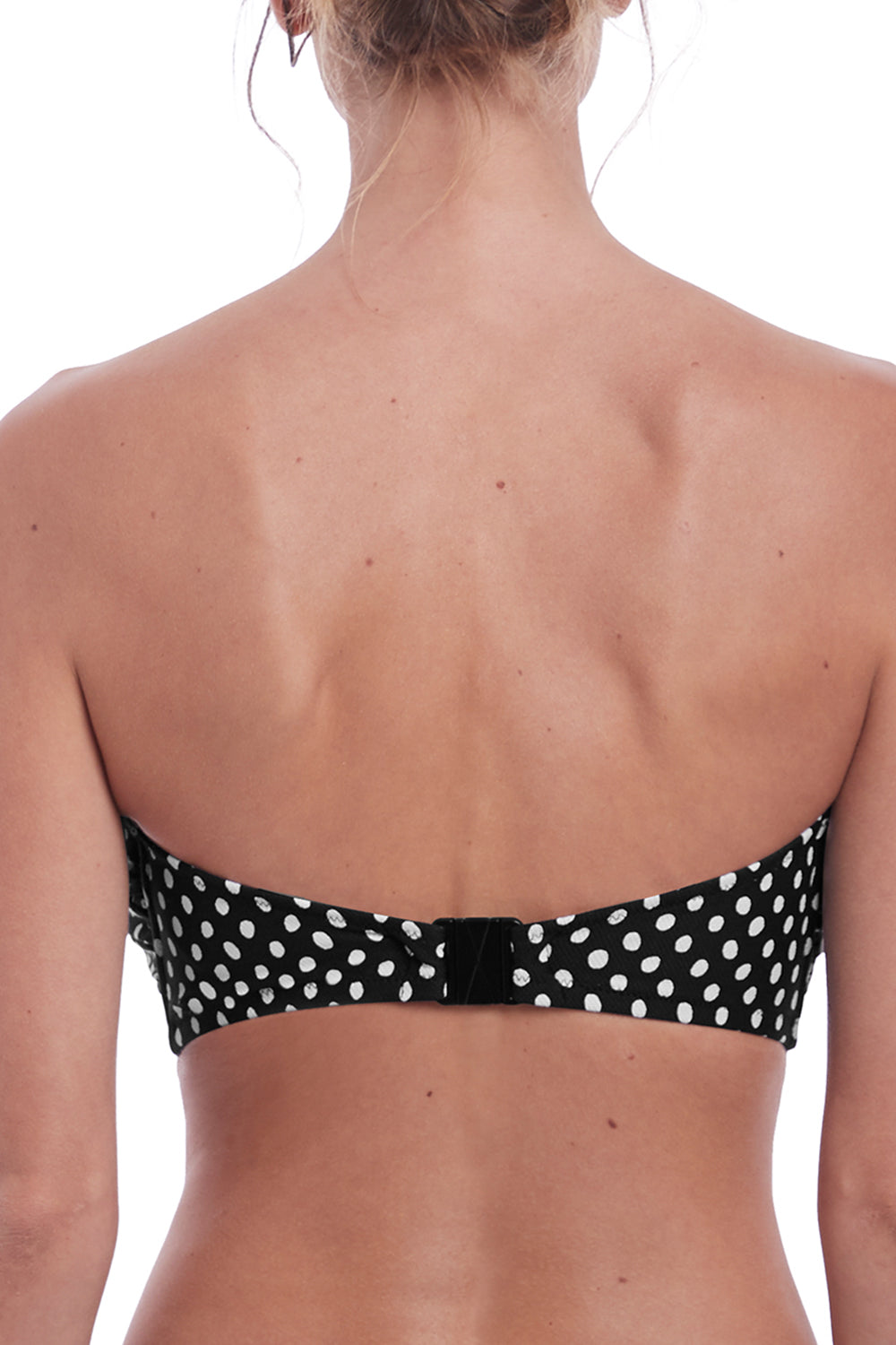 Fantasie Santa Monica Underwire Bandeau Bikini Swim Top - Black & White - source image 68550