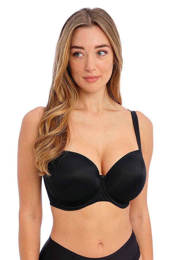 Fantasie Smoothease Underwire Molded T-Shirt Bra - Black - source image 60750
