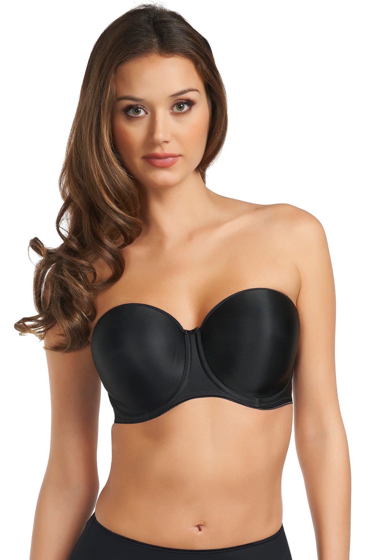 Fantasie Smoothing Underwire Molded Strapless Bra - Black - source image 10626