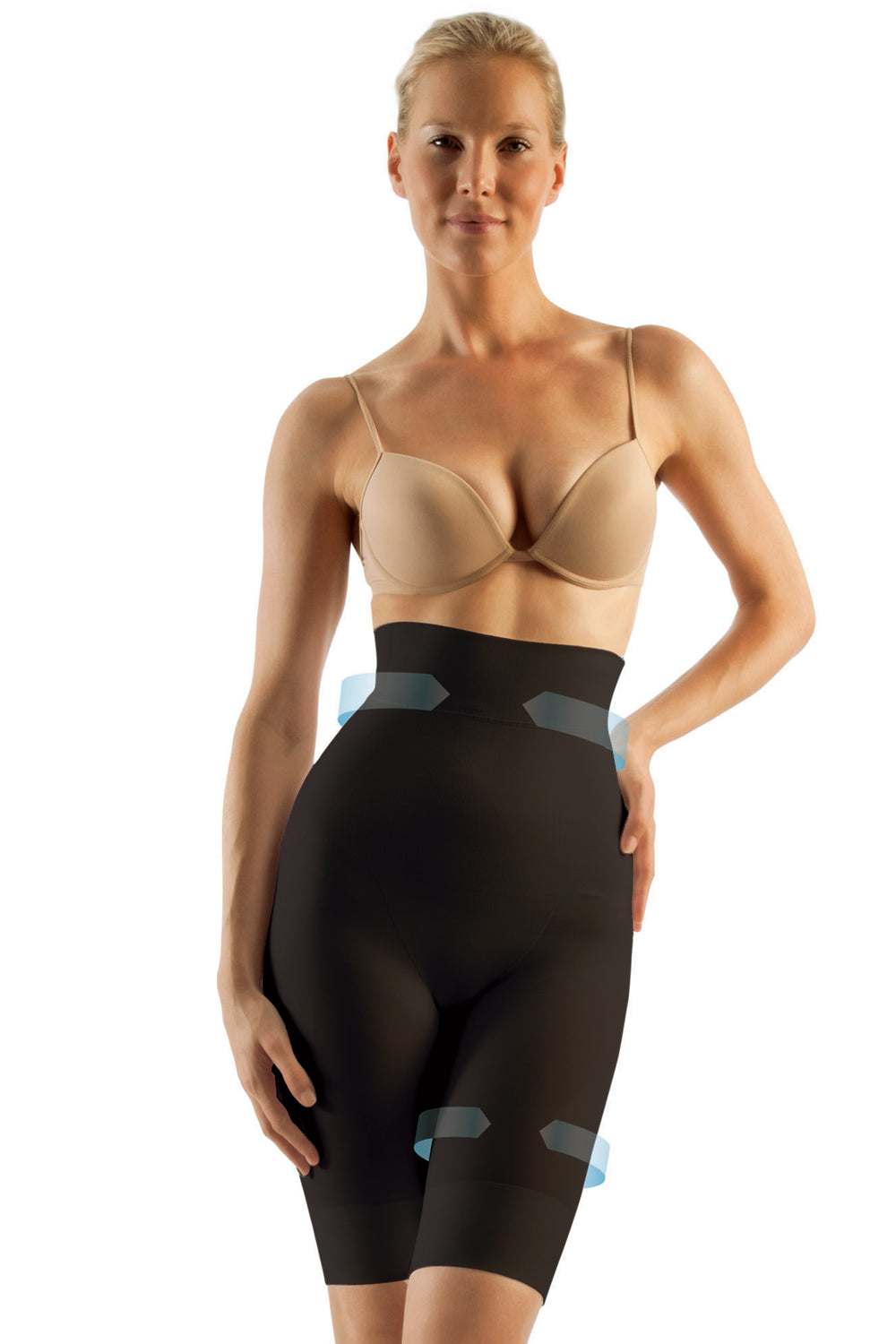 FarmaCell Control Briefs Long leg with High Waist - Black - source image 4716